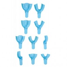 #10 Disposable Impression Trays ANTERIOR Lower 12 Pieces Perforated